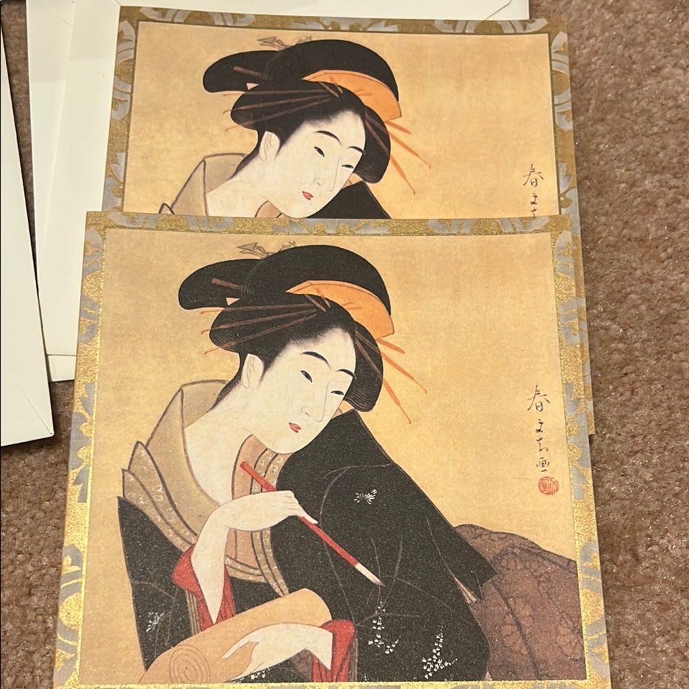Japanese Art Greeting Card Set by MFA Boston Japanese Ukiyo-e Paintings - Picture 5 of 10